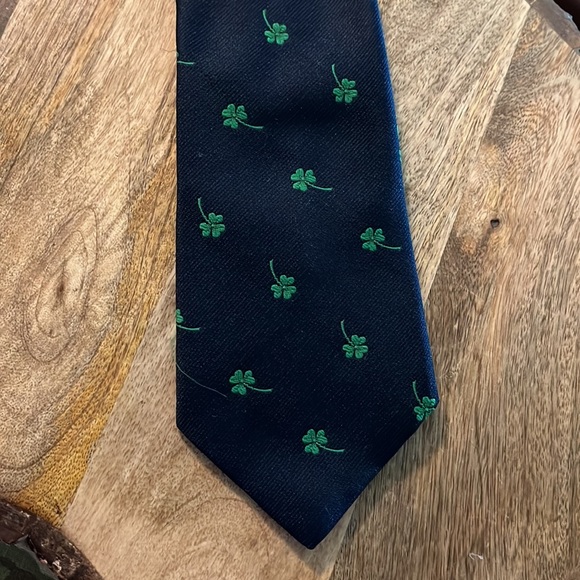 Vintage 60s RALPH MARLIN Shamrock Irish St Patrick's Day Tie Milwaukee USA NEW - Picture 3 of 12